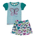 Hatley, Pusero ja hame, Ditsy Butterflies, Turkoosi