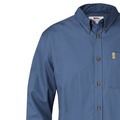 Övik Solid Twill Shirt LS M, Uncle Blue