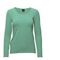 Ladies Shirt, Liitu T-shirts & Tops Long-sleeved Vihreä NANSO
