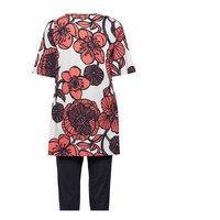 Ladies Pyjamas, Viivi Tunika Punainen NANSO